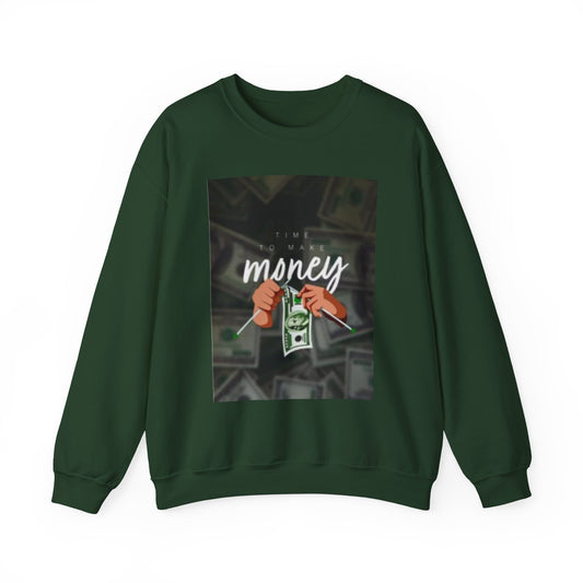 Money Hands Sweatshirt — Graphic Crewneck with Cash Design
