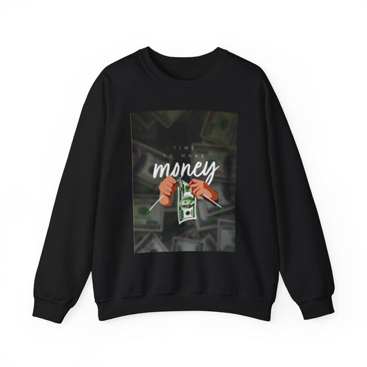 Money Hands Sweatshirt — Graphic Crewneck with Cash Design